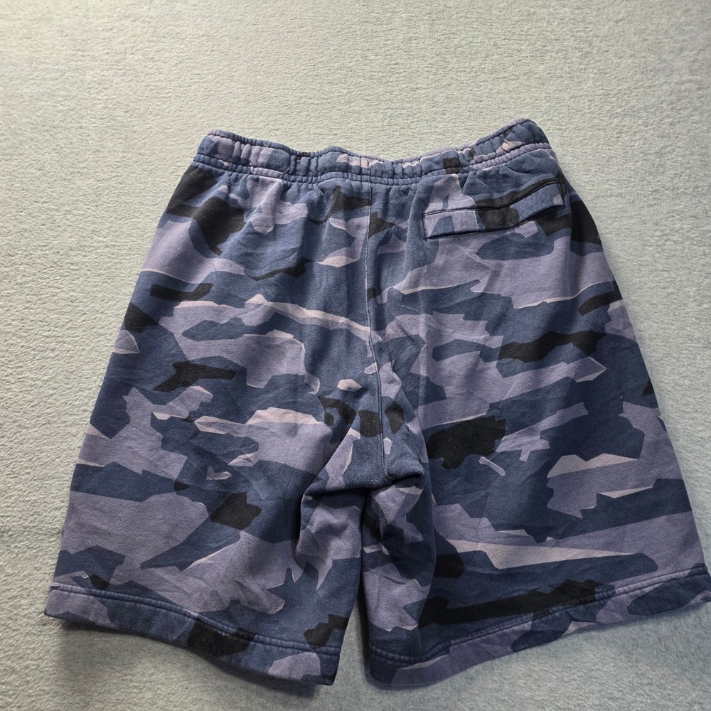 Nike Club Fleece Camo Shorts Mens Large Blue Purple Camouflage BV2838-410 - Picture 2 of 8